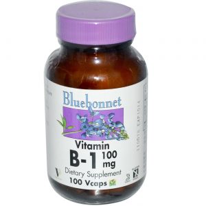 Bluebonnet Nutrition, Vitamina B-1 100 mg - 100 Cápsulas Vegetarianas