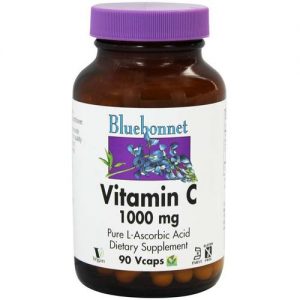 Bluebonnet Nutrition, Vitamina C 1,000 mg - 90 Cápsulas Vegetarianas