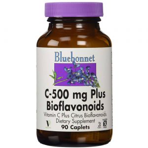 Bluebonnet Nutrition C-500 mg mais Bioflavonóids - 90 Caplets