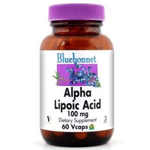 Bluebonnet Nutrition, Ácido Alfa Lipóico - 100 mg - 60 Cápsulas Vegetarianas