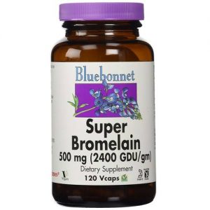 Bluebonnet Nutrition, Super Bromelaína 500 mg - 120 Cápsulas Vegetarianas