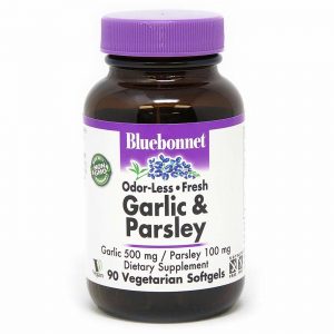 Bluebonnet Nutrition, Alho e Salsa - 90 Cápsulas Vegetarianas em Gel
