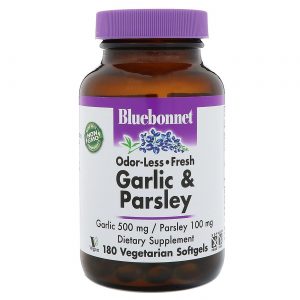 Bluebonnet Nutrition, Alho e Salsa - 180 Cápsulas em gel