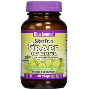 Bluebonnet Nutrition, Extrato de Semente de Uva 95 mg - 60 Cápsulas Vegetarianas