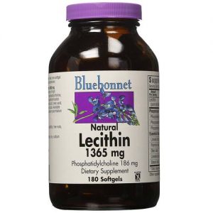 Bluebonnet Nutrition, Lecitina Natural 1365 mg - 180 Cápsulas em Gel