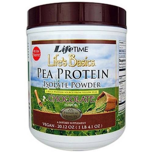 LifeTime Basics Pea Proteína, Chocolate - 20.12 oz