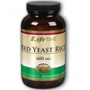 LifeTime Red Levedura Rice - 600 mg - 120 Cápsulas Vegetarianas