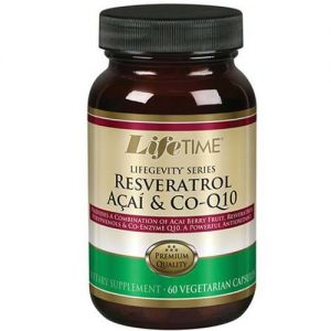 Resveratrol Açaí e CoQ10 LifeTime 60 Veg Cápsulas