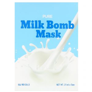 G9skin, Máscara de Bombas Puras de Leite, 5 Máscaras, 21 ml Cada