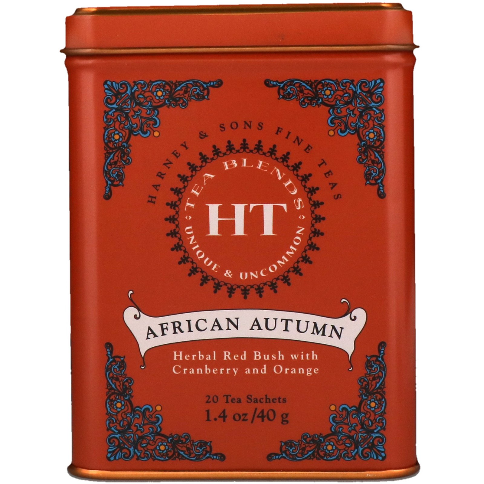 Harney & Sons, Outono africano, 20 sachês de chá, 1.4 oz (40g)