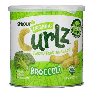 Sprout Organic, Curlz, Brócolis, 1,48 onças (42 g)