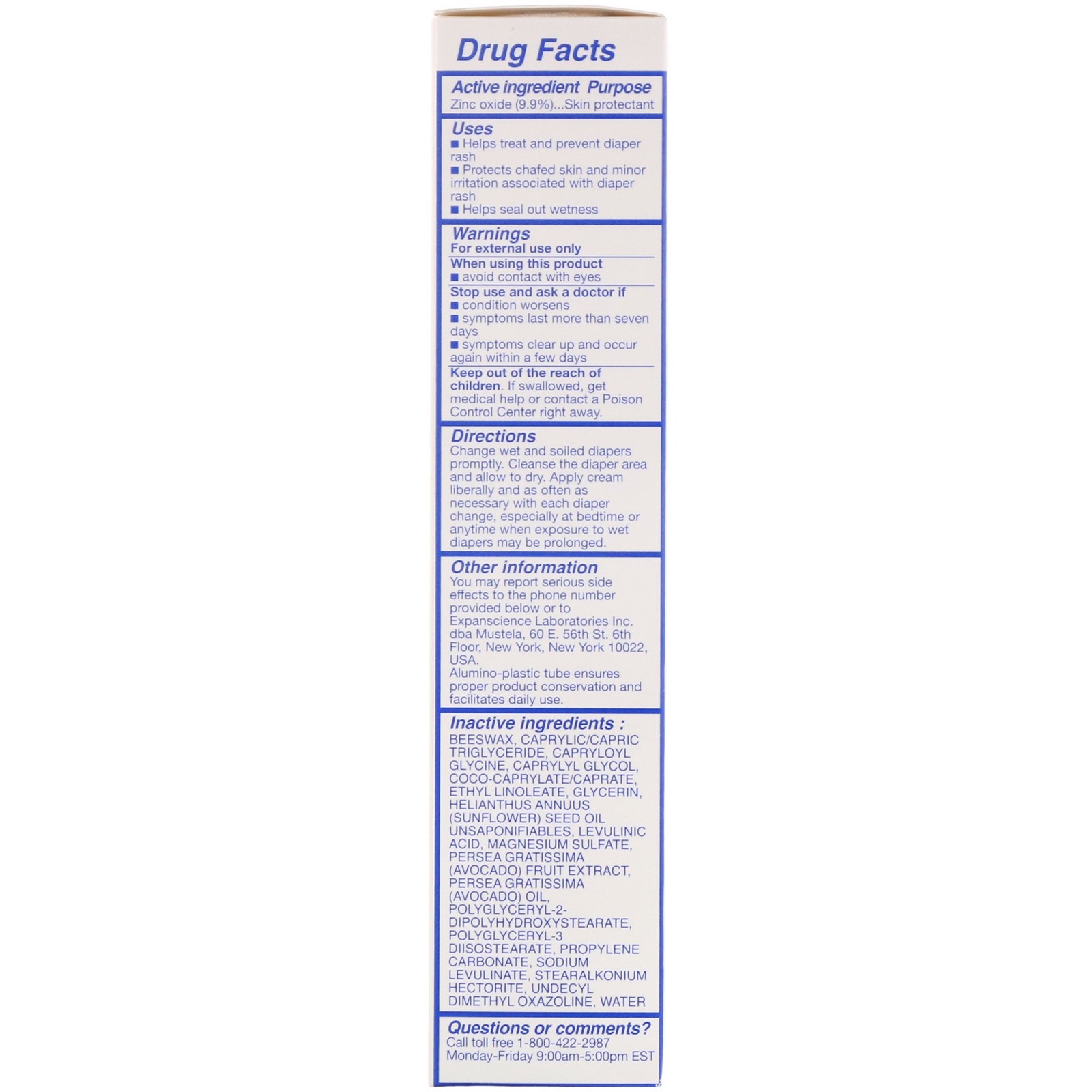Mustela, Diaper Rash Cream 1-2-3, 3.8 oz (100 ml) - Imagem 2