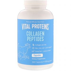 Vital Proteins, Peptídeos de Colágeno, 600 mg, 360 Cápsulas