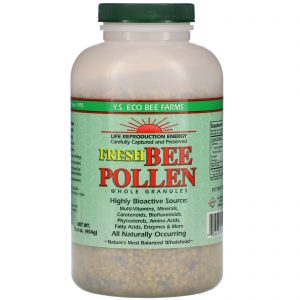 Y.S. Eco Bee Farms, Grânulos Frescos Inteiros de Pólen de Abelha, 454 g (16,0 oz)