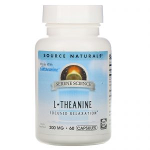 Source Naturals, L-Teanina, 200 mg, 60 Cápsulas