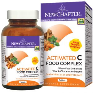 New Chapter, Activated C Food Complex, 180 Comprimidos de Origem Vegetal
