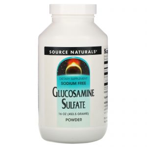 Source Naturals, Sulfato de glucosamina, em pó, sem sódio, 16 oz (453,6 g)