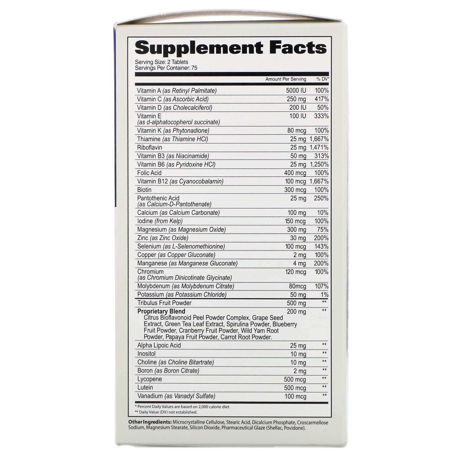 GAT, Multivitamínico Masculino + Testosterona, 150 Comprimidos - Imagem 2