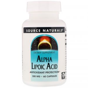 Source Naturals, Ácido Alfalipoico, 300 mg, 60 Cápsulas