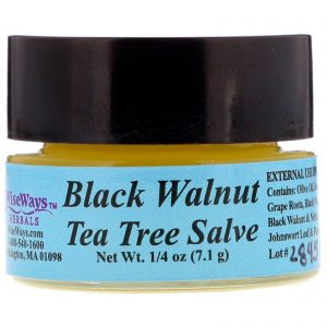 WiseWays Herbals, Sálvia de Árvore de Chá e Noz Negra, 1/4 oz (7,1 g)
