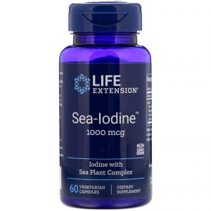 Life Extension, Iodo Marinho, 1.000 mcg, 60 Cápsulas Vegetarianas