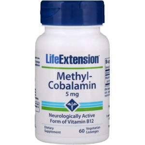 Life Extension, Methylcobalamin, 5 mg, 60 Vegetarian Lozenges