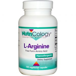 Nutricology, L-Arginina - 100 Cápsulas