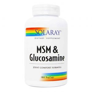 Solaray, MSM com Glucosamina - 180 Cápsulas