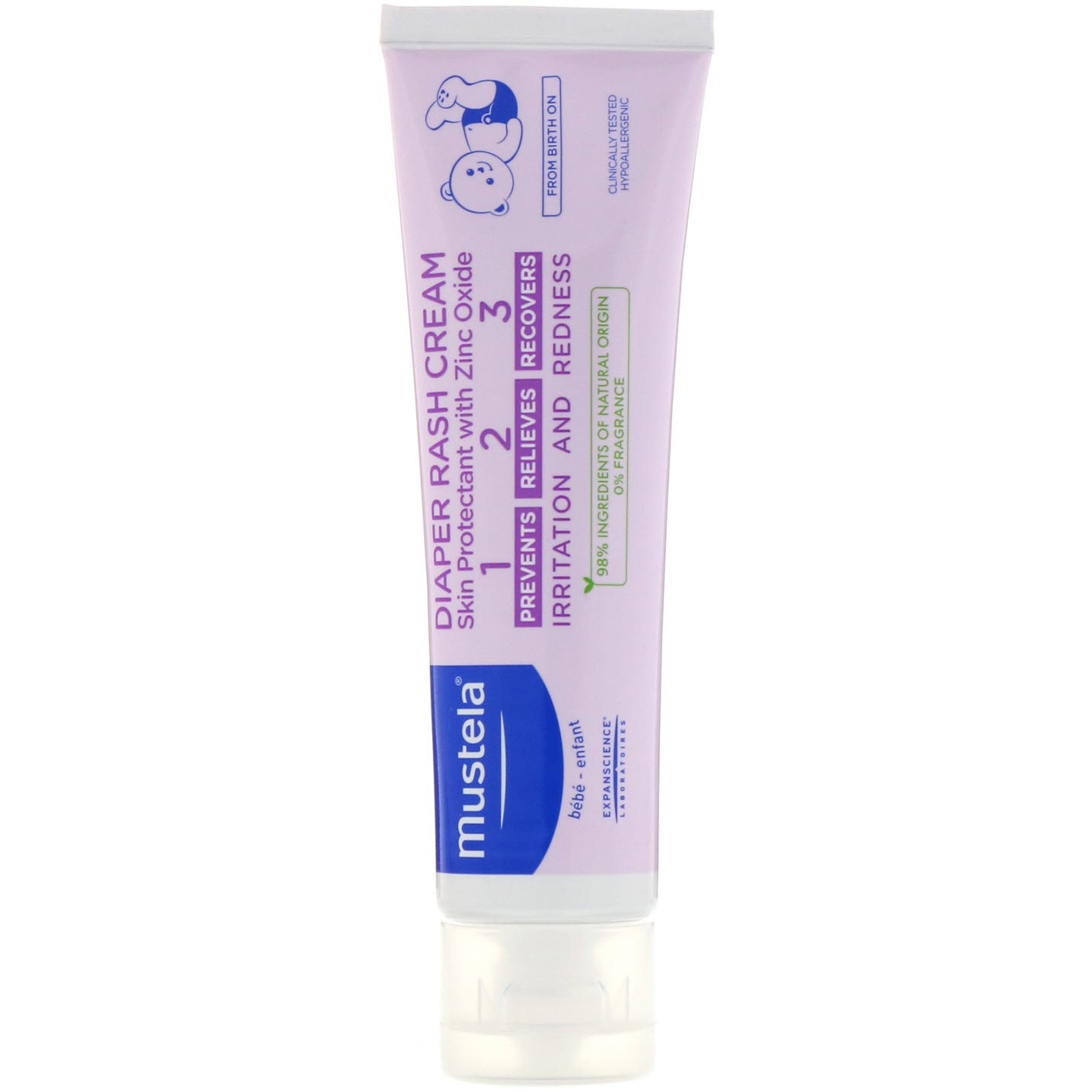 Mustela, Diaper Rash Cream 1-2-3, 3.8 oz (100 ml) - Imagem 3