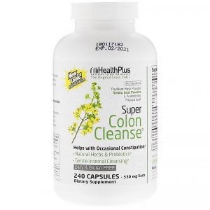 Health Plus, Super Colon Cleanse, 530 mg, 240 Cápsulas