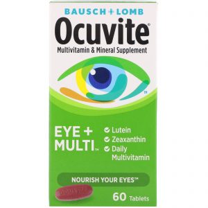 Bausch & Lomb, Ocuvite, Eye + Multi, 60 Comprimidos