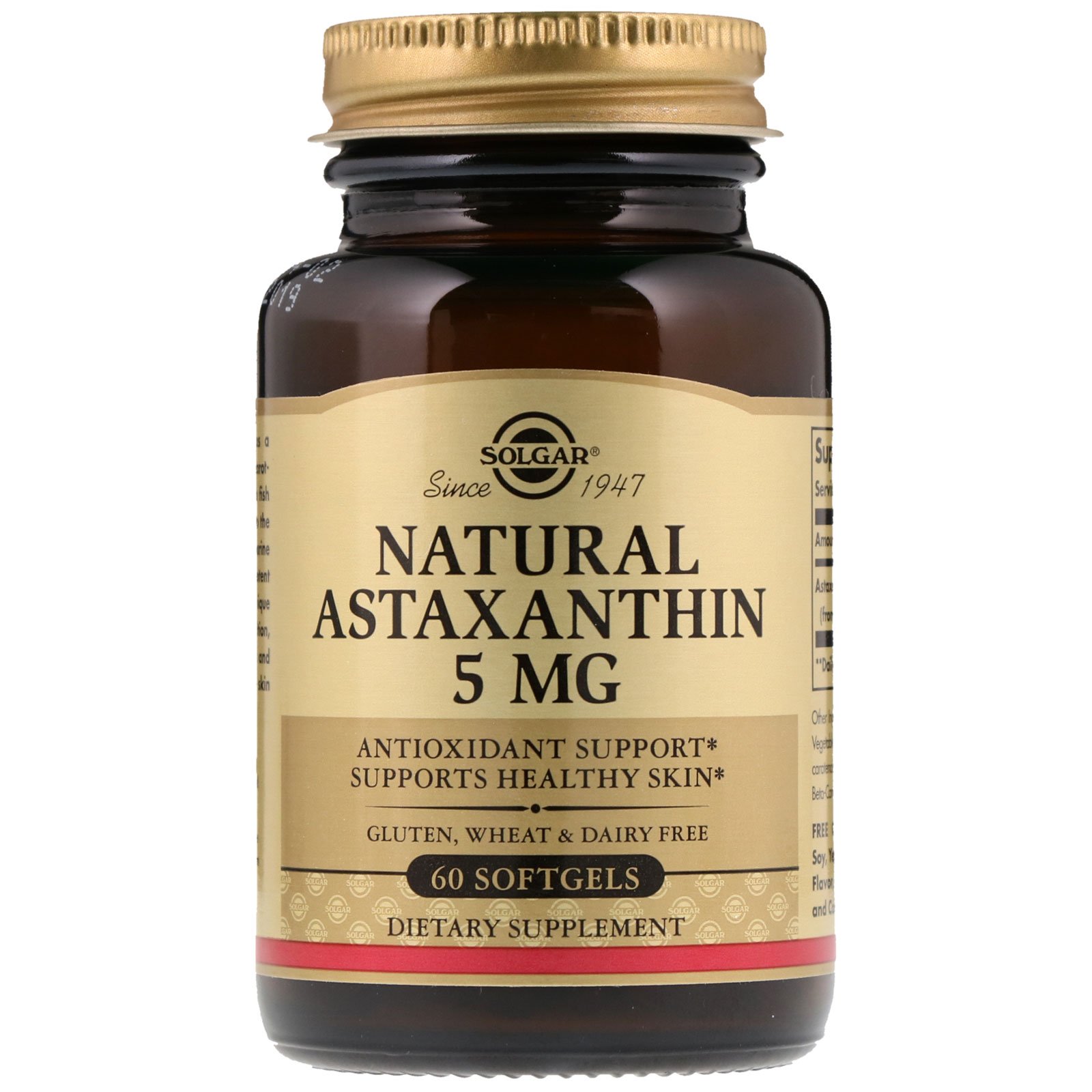 Solgar, Astaxantina Natural, 5 mg, 60 Cápsulas Softgel