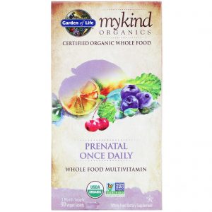 Garden of Life, Mykind Organics, Pré-natal Uma Vez ao Dia, 90 Comprimidos Veganos