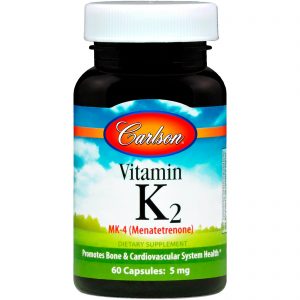 Carlson Labs, Vitamina K2, 5 mg, 60 Cápsulas