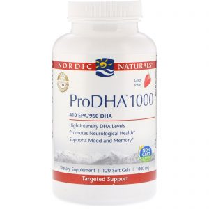 Nordic Naturals, ProDHA 1000, Morango, 1.000 mg, 120 Cápsulas Softgel