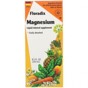 Flora, Floradix, Magnésio, Suplemento Mineral Líquido, 8,5 fl oz (250 ml)