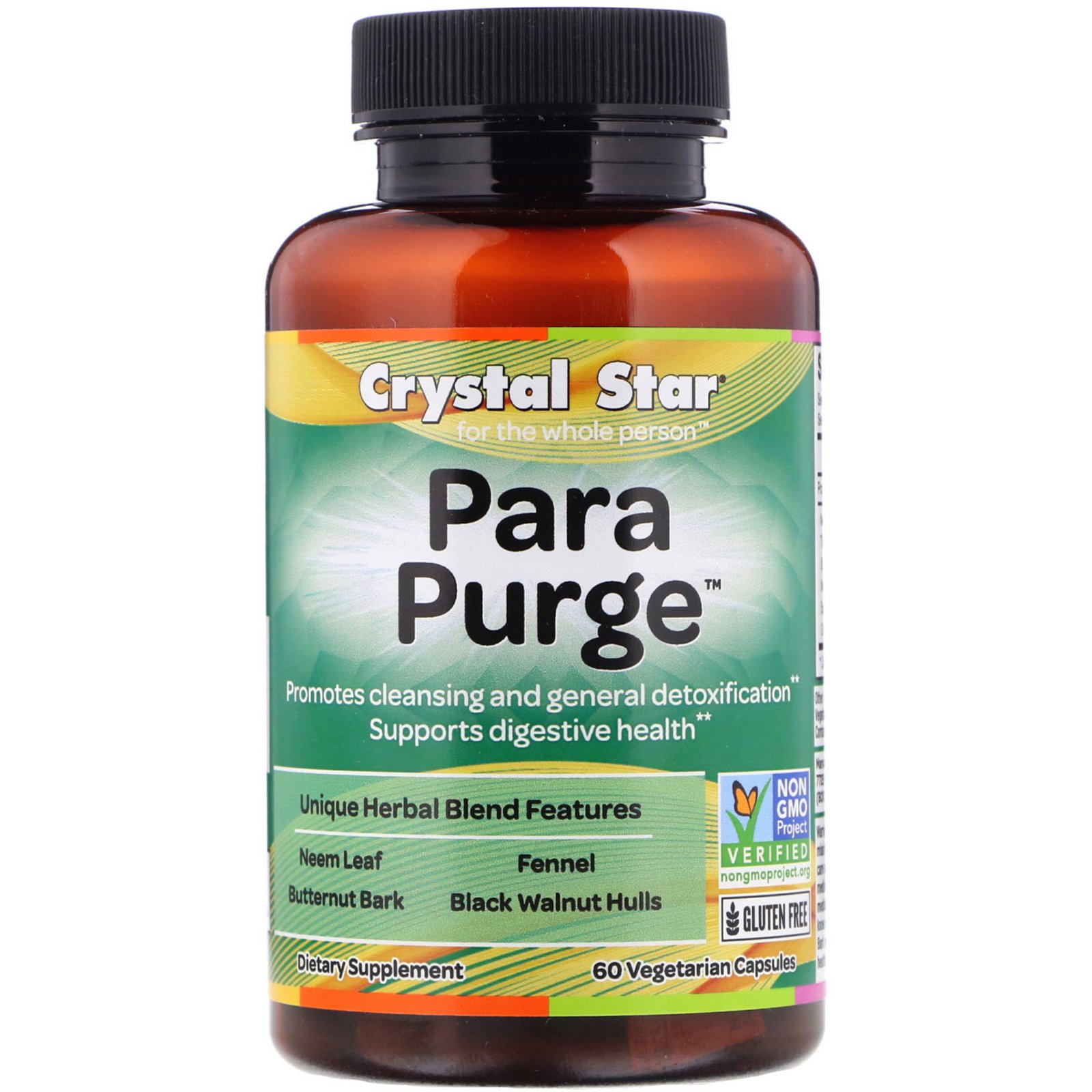 Crystal Star, Para Purge, 60 Cápsulas Vegetais