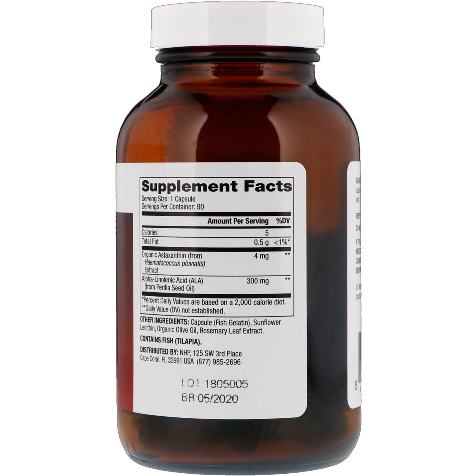 Dr. Mercola, Astaxantina, 4 mg, 90 cápsulas - Imagem 2