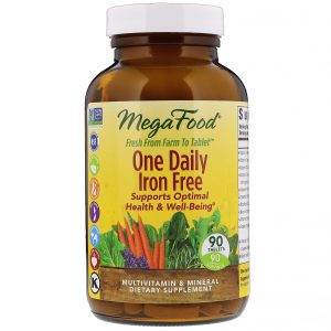 MegaFood, One Daily, Livre de Ferro, 90 Comprimidos