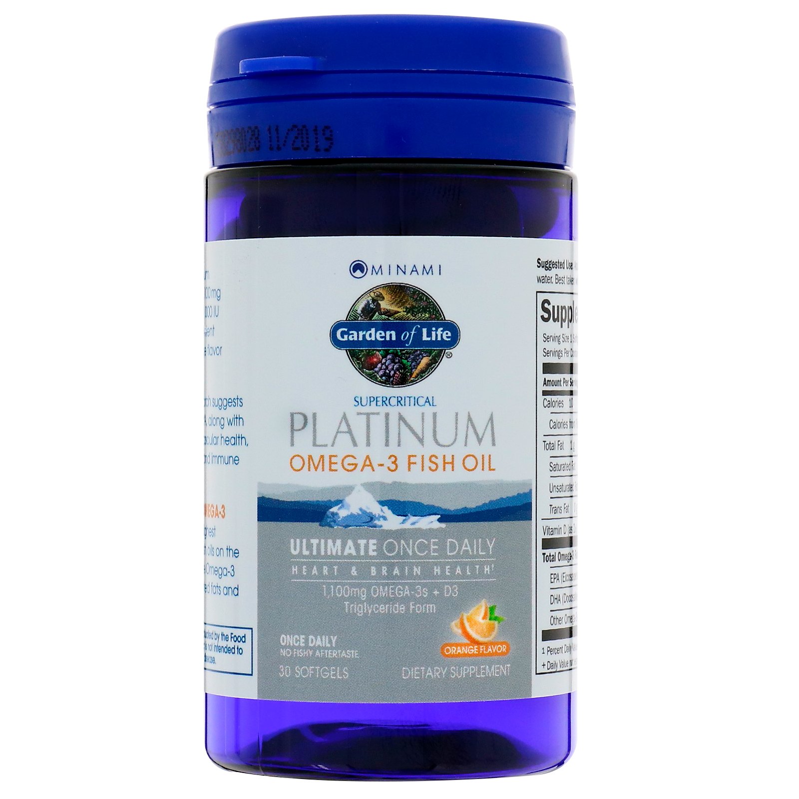 Minami Nutrition, Mais EPA Platina, Definitivo, Uma Vez ao Dia, Fórmula Ômega 3 + D3, Sabor Laranja, 30 cápsulas gel - Imagem 3
