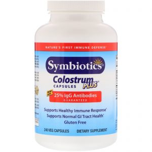 Symbiotics, Colostrum Plus, 240 Cápsulas Vegetais