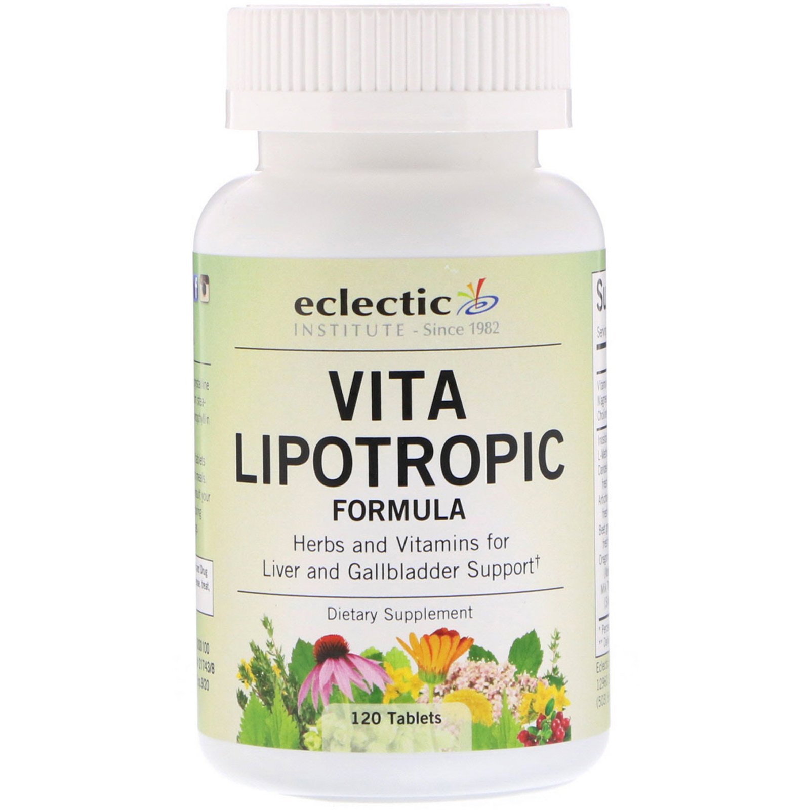 Eclectic Institute, Vita Lipotropic, 120 Comprimidos