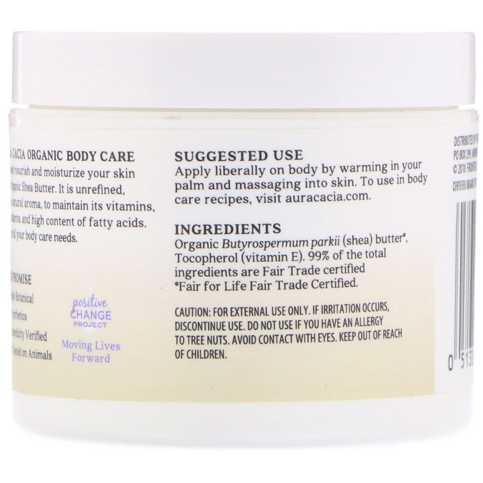 Aura Cacia, Organic Shea Butter, 3.25 oz (92 g) - Imagem 2