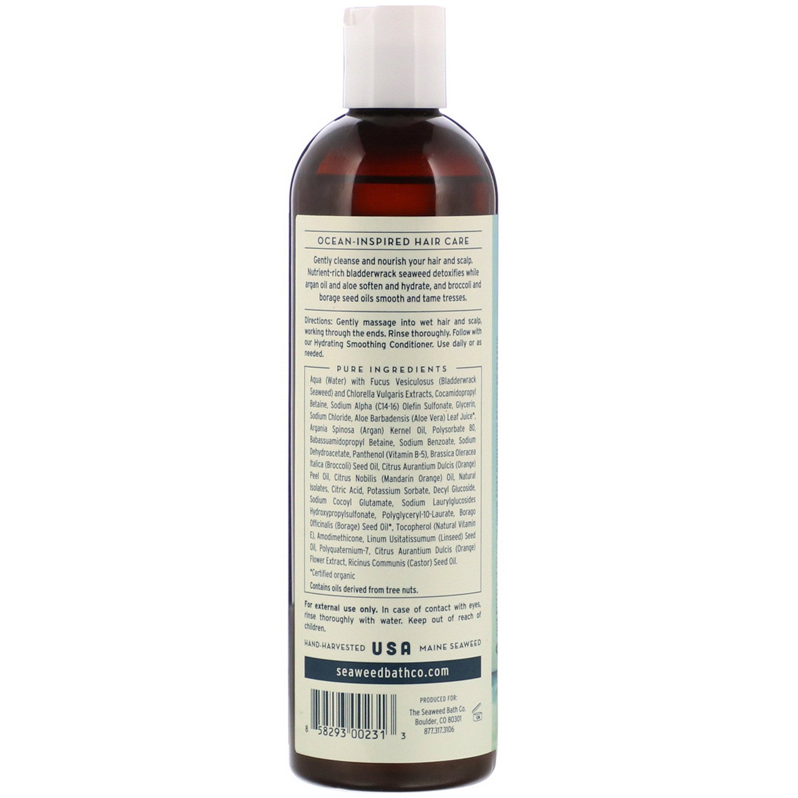 The Seaweed Bath Co., Hydrating Smoothing Shampoo, Citrus Vanilla, 12 fl oz (354 ml) - Imagem 2