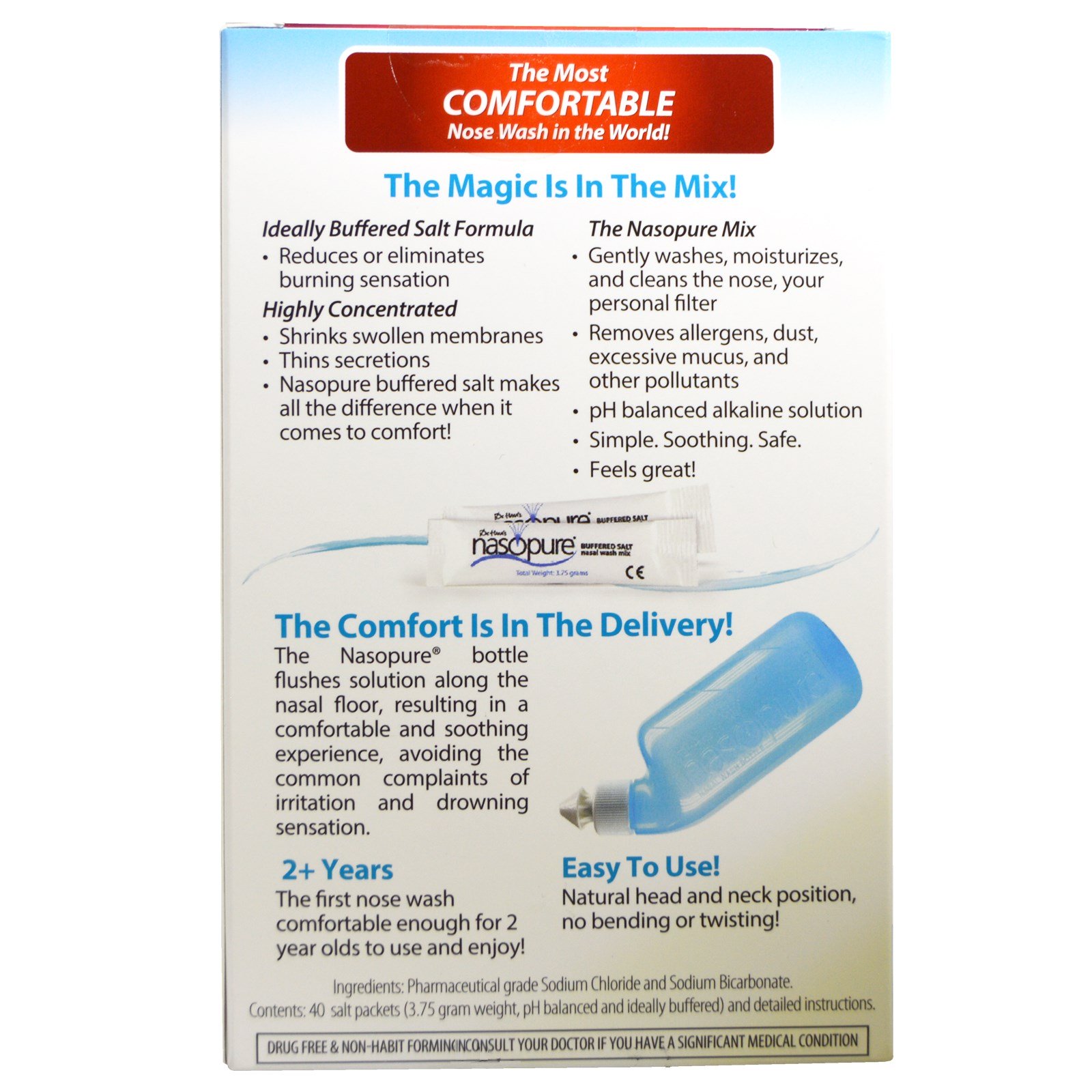 Nasopure, Sistema de Lavagem Nasal, Kit para Refil, 1 Kit - Imagem 2