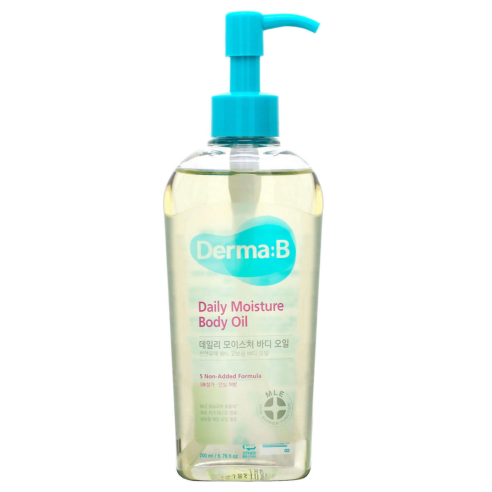 Derma:B, Óleo Corporal Hidratação Diária, 200 ml (6,76 fl oz)