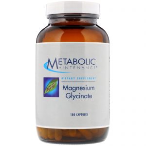 Metabolic Maintenance, Glicinato de Magnésio, 180 Cápsulas