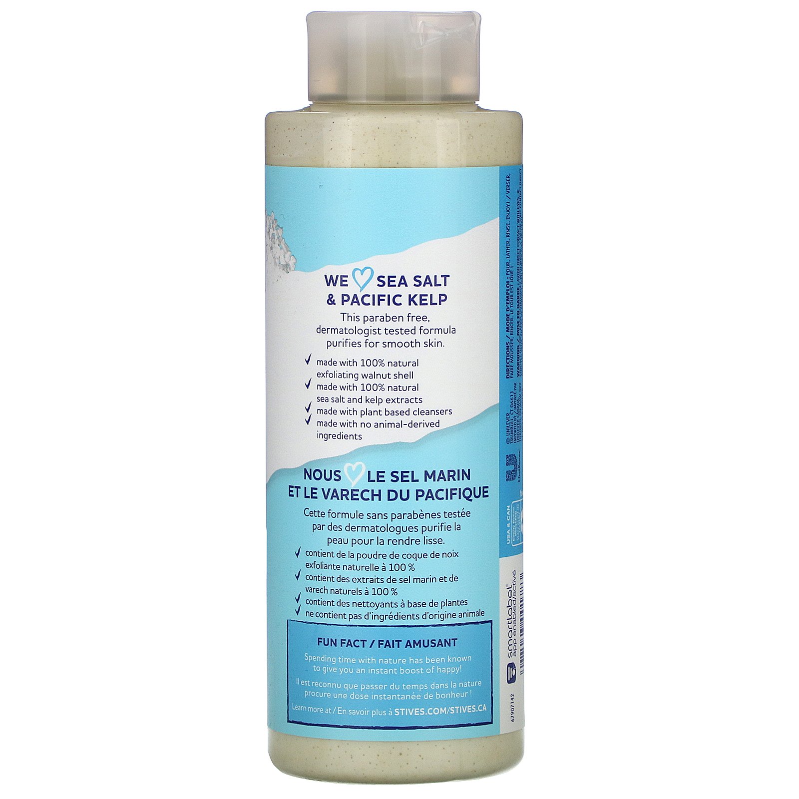 St. Ives, Exfoliating Body Wash, Sea Salt & Pacific Kelp, 16 fl oz (473 ml) - Imagem 2