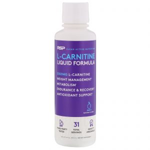 RSP Nutrition, L-Carnitina, Fórmula Líquida, Baga, 3.000 mg, 473 ml (16 fl oz)
