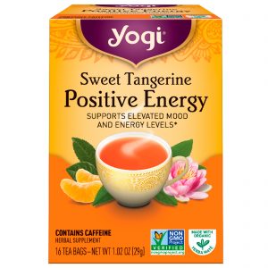 Yogi Tea, Energia Positiva, Tangerina Doce, 16 saquinhos de chá, 29 g (1,02 oz)